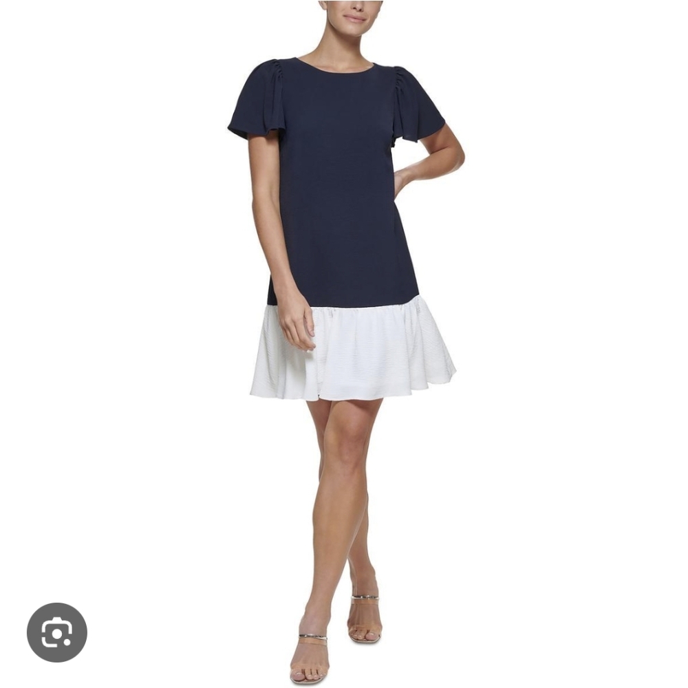 NWT DKNY Ruffle Hem Dress